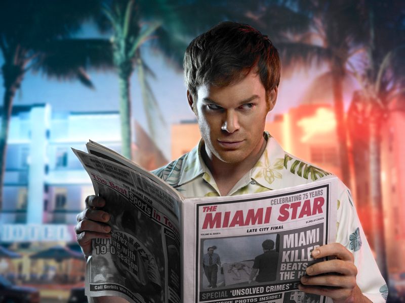 Dexter (Michael C. Hall), protagonista da série que leva o seu nome, é provavelmente o personagem mais radical da televisão atual | Divulgação