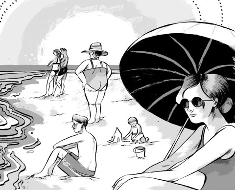 Na praia, quase sem roupa | Felipe Lima