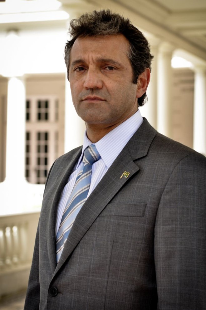 Ventura, o presidente fictício. |