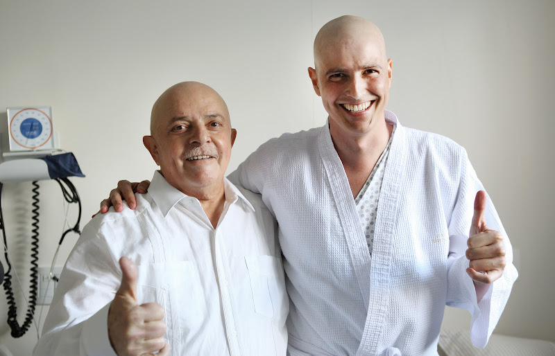 A visita do ex-presidente ao ator, feita nesta quarta-feira, durou cerca de meia hora | Ricardo Stuckert/Instituto Lula