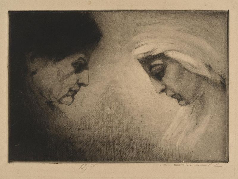 O jogo de claro/escuro foi muito trabalhado por Oswald e confere a muitas de suas gravuras uma expressividade marcante | Reprodução