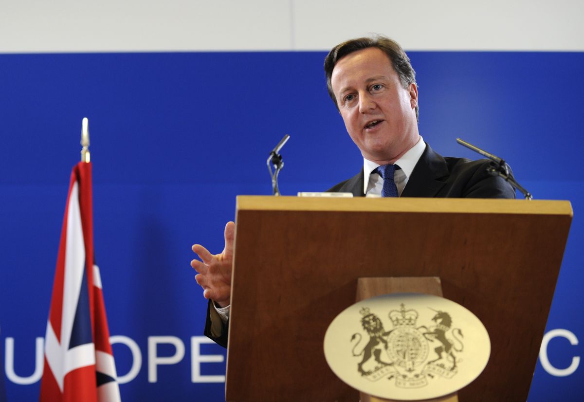 David Cameron, primeiro-ministro britânico: país não aderiu ao novo tratado | AFP PHOTO/JEAN-CHRISTOPHE VERHAEGEN