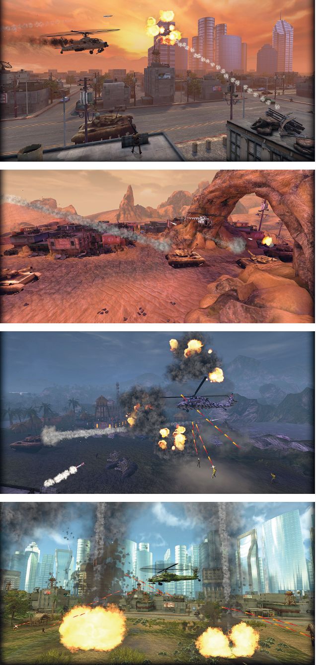 Choplifter: nova versão, em HD, tem gráficos atualizados e 30 missões de resgate | Fotos: Divulgação