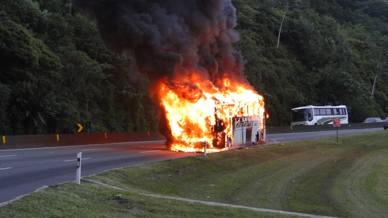Apesar do fogo inesperado, nenhum passageiro ficou ferido no incidente | Antonio Carlos Martins/Divulgação