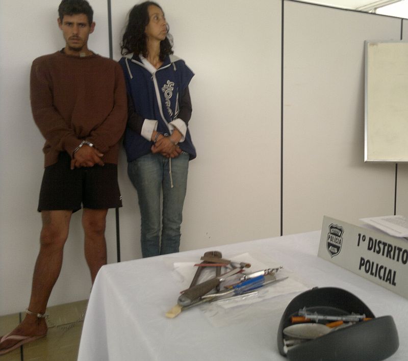 Diego e Vanessa são acusados de furtar cerca de 25 agências bancárias em Curitiba | Heliberton Cesca / Gazeta do Povo