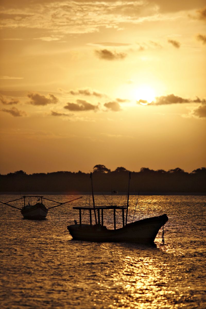 No fim de tarde, turistas podem contemplar o exuberante pôr do sol | Jonathan Campos / Gazeta do Povo