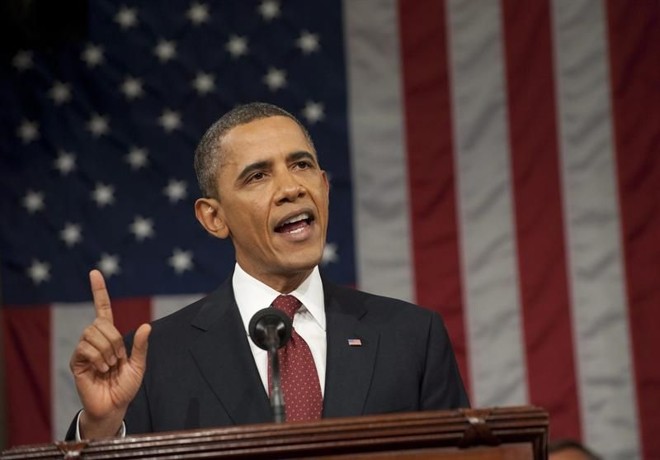 Obama mencionou impostos 34 vezes e empregos 32 vezes durante seu discurso de uma hora | EFE/SAÚL LOEB / POOL