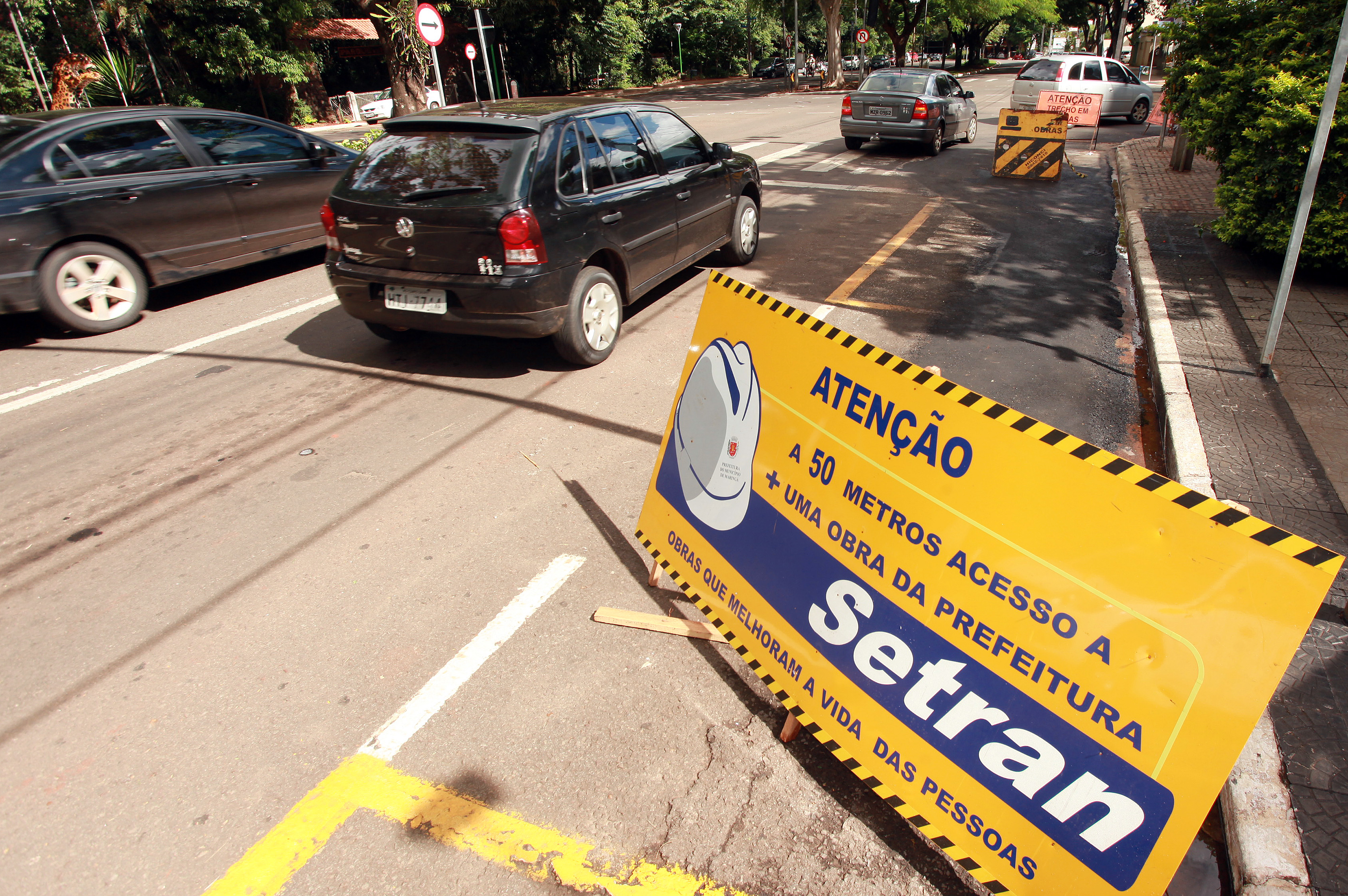 Adequações na Herval seguirão o modelo das obras feitas na na Avenida São Paulo, onde foi aberta mais uma faixa exclusiva para conversão à direita | Divulgação - Assessoria PMM