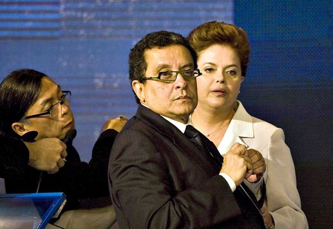 João Santana durante a campanha presidencial de Dilma Rousseff |