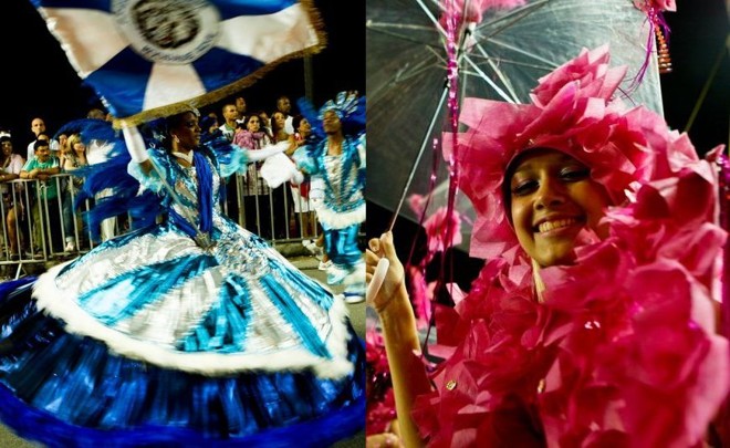 A Mocidade Azul celebrou os 40 anos da escola e a Acadêmicos da Realeza trouxe para a avenida a história do chocolate. |