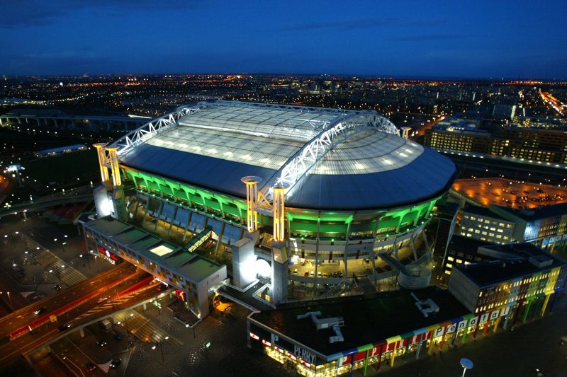 Vista aérea da Amsterdam Arena: uma das mais modernas da Europa | Divulgação