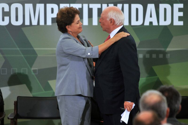 Dilma e o empresário Jorge Gerdau: ele dá dicas de administração para a presidente e recomendações para os ministros. Objetivo é melhorar a gestão federal | Antônio Cruz/ABr