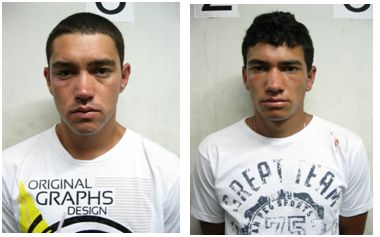 Os irmãos Eduardo e Anderson Godar são acusados pela Polícia Civil de comenter assaltos em São José dos Pinhais | Delegacia de Furtos e Roubos (DFR) / Divulgação