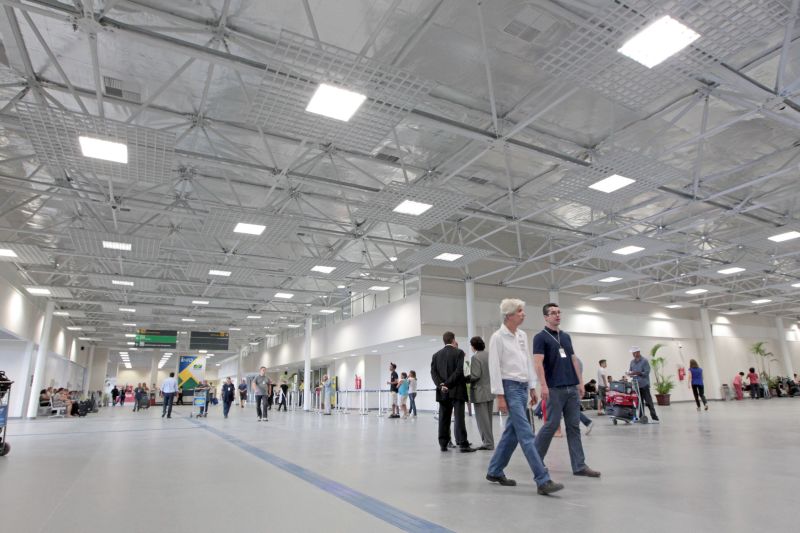 Interior do novo terminal de Guarulhos: Funcef vê demanda reprimida e expansão de receitas não tarifárias | Clayton de Souza/AE