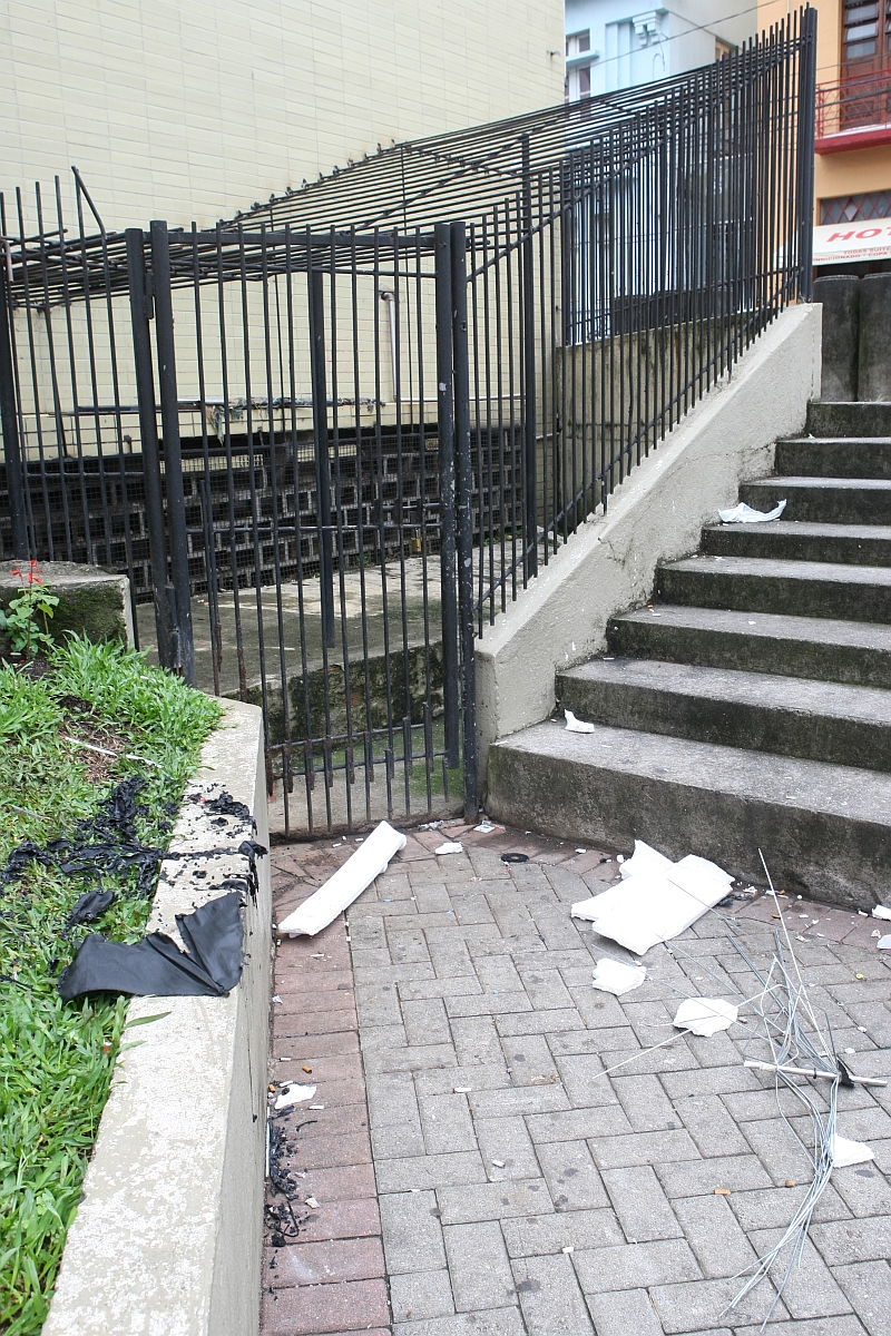 Local onde a vítima dormia | Aniele Nascimento/Gazeta do Povo