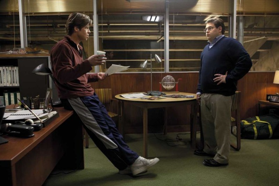 Brad Pitt e Jonah Hill oferecem excelentes atuações no novo filme de Bennett Miller | Divulgação