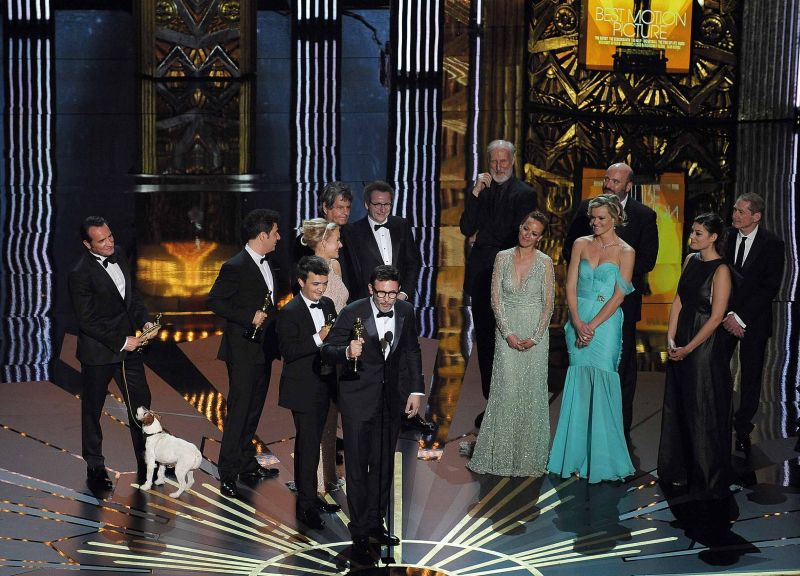 A produção francesa O Artista ganhou terreno na crítica, em parte, graças ao trabalho de divulgação dos irmãos Weinstein | Robyn Beck/AFP Photo