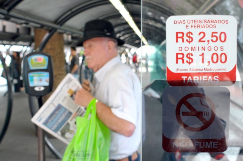 Hoje a tarifa técnica já é mais alta do que o valor da passagem. Custa R$ 2,56: os R$ 0,06 restantes são bancados pela prefeitura | Daniel Caron / Gazeta do Povo