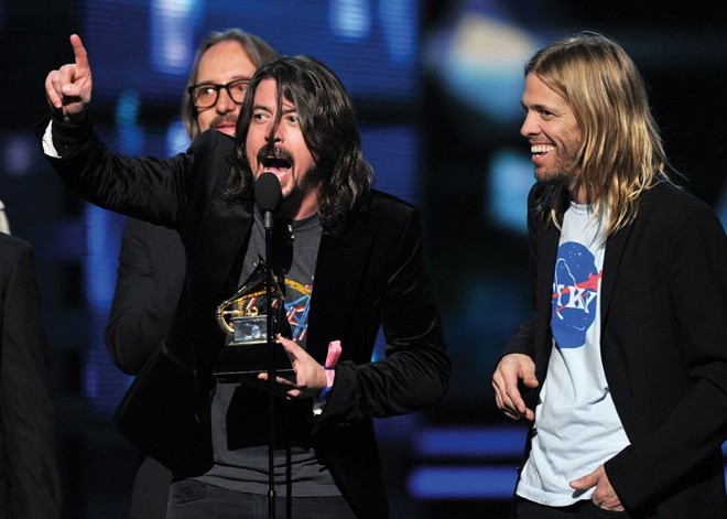 Entre os artistas de rock, a banda Foo Fighters foi a maior vencedora da noite, com cinco 
