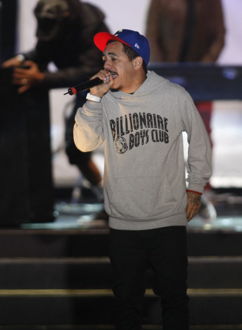 O rapper carioca durante apresentação do ano passado: samba e black music | Jonathan Campos/Gazeta do Povo