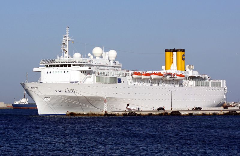 Foto de arquivo do navio Costa Allegra | AFP PHOTO / SHIPSPOTTING.COM / HO/ KENNETH KARSTEN