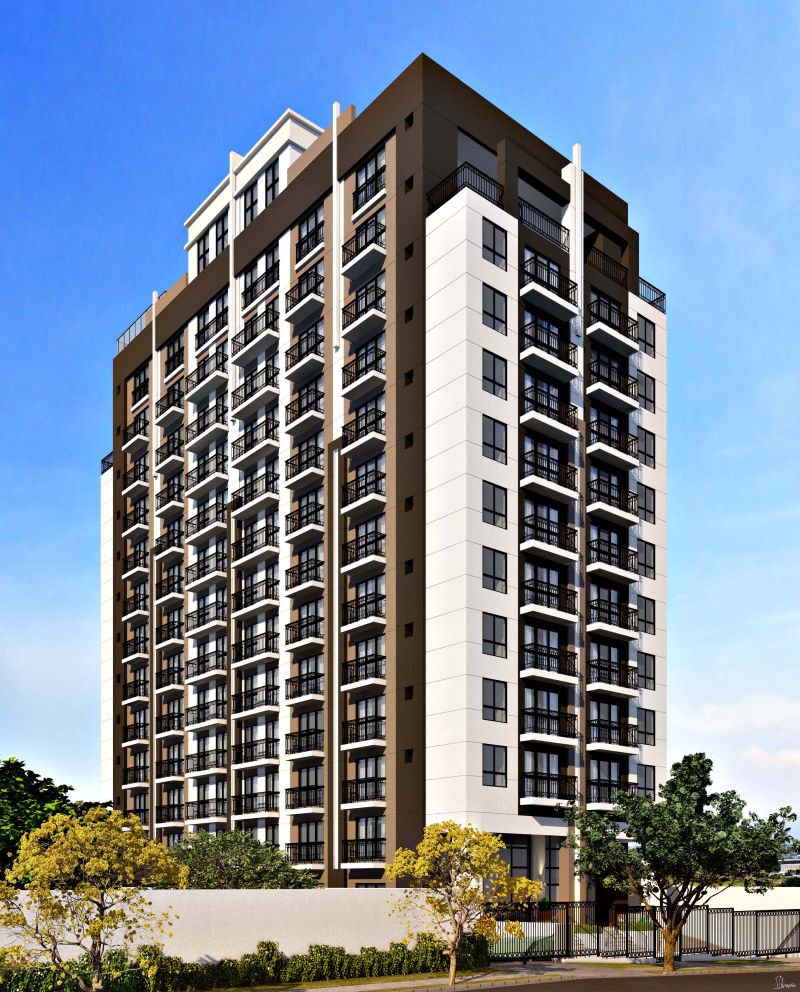 Fachada do Moving Home Space: área de lazer distribuída entre quatro pisos | Divulgação