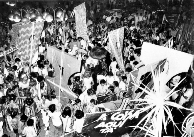 A celebração de rua chegou a reunir cerca de cinco mil pessoas em seus últimos anos |