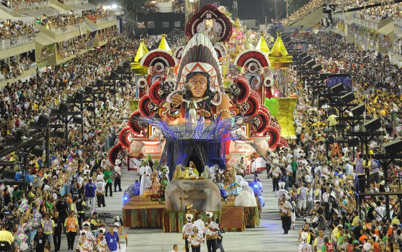 Escola prestou homenagem ao bloco Cacique de Ramos | Vanderlei Almeida / AFP