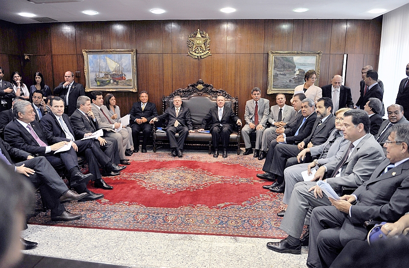 Mandatários estaduais se reuniram com os presidentes da Câmara dos Deputados, Marco Maia e do Senado, José Sarney | Rodolfo Stuckert/Agência Camara