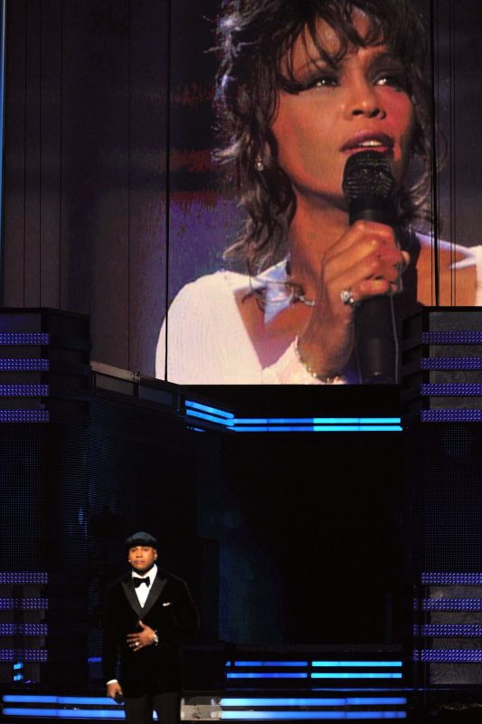 Whitney Houston foi homenageada durante a cerimônia de entrega do Grammy | Kevin Winter/Getty Images/AFP