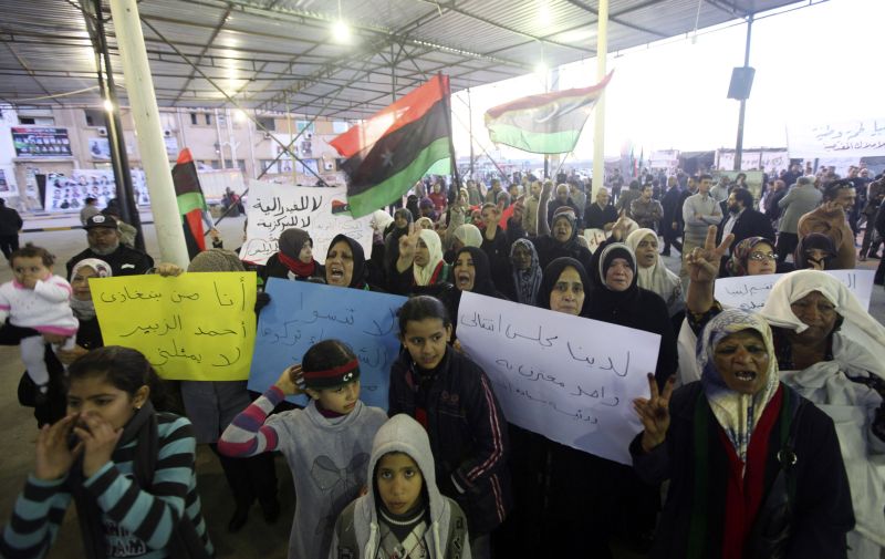 Líbios protestam contra a transformação do país em Estado federal | Esam Al-Fetori/Reuters