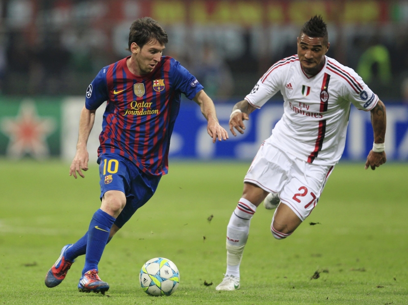 Barcelona reclamou do estado do gramado do Estádio San Siro | Stefano Rellandini / Reuters
