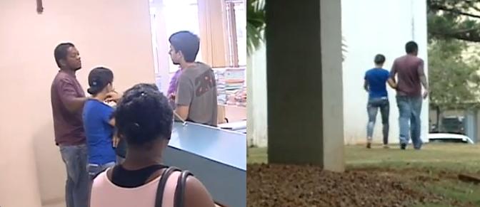 Acusado foi até o Fórum nesta quinta-feira (15) mas não conseguiu se entregar novamente e foi embora | Reprodução RPC TV