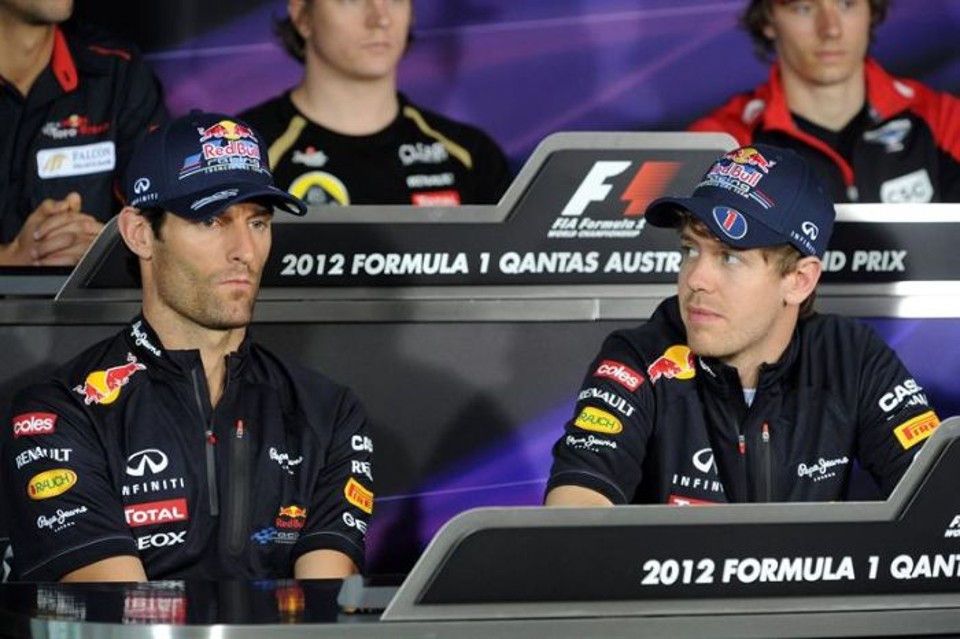 Red Bull mantém cautela antes do GP da Austrália Webber e Vettel na entrevista coletiva dos pilotos nesta quinta-feira: dupla acredita que GP da Austrália não será parámetro para a temporada | EFE