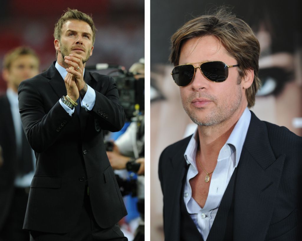 David Beckham e Brad Pitt lideram ranking dos pais mais estilosos | AFP
