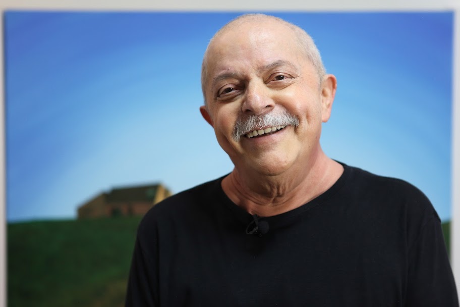 Lula durante a gravação do vídeo nesta quarta-feira (28) | Ricardo Stuckert/Divulgação