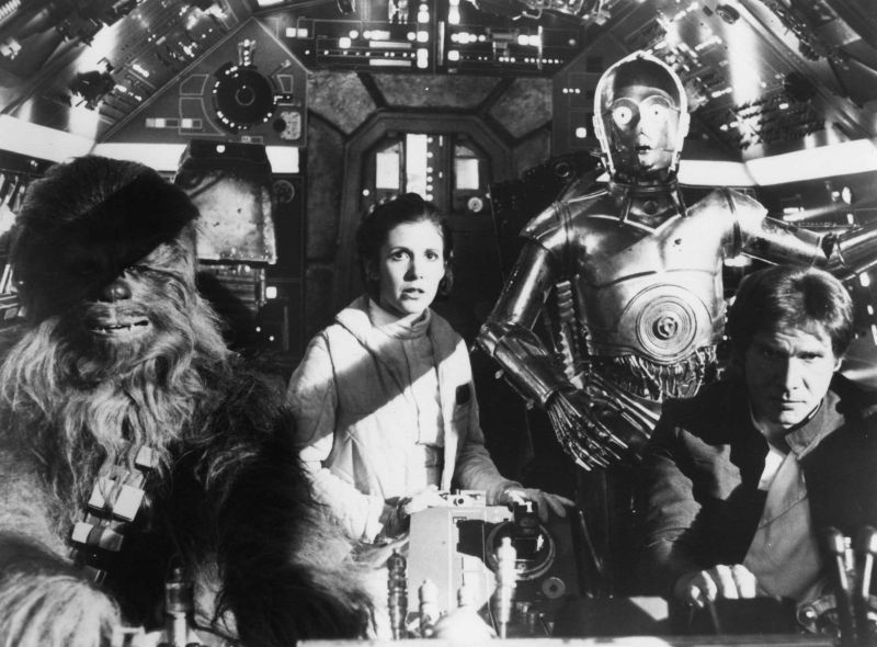 Personagens de Star Wars: Chewbacca, Princesa Leia, C-3PO e Han Solo | REUTERS/CBS/Fox/Library of Congress/Handout