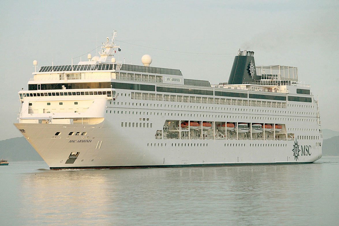 Navio MSC Armonia enfrentou surto de gripe B este ano: a tripulante Fabiana dos Santos, 30 anos, morreu | Mauricio de Souza / Agência Estado
