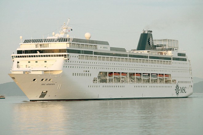 Navio MSC Armonia enfrentou surto de gripe B este ano: a tripulante Fabiana dos Santos, 30 anos, morreu | Mauricio de Souza / Agência Estado