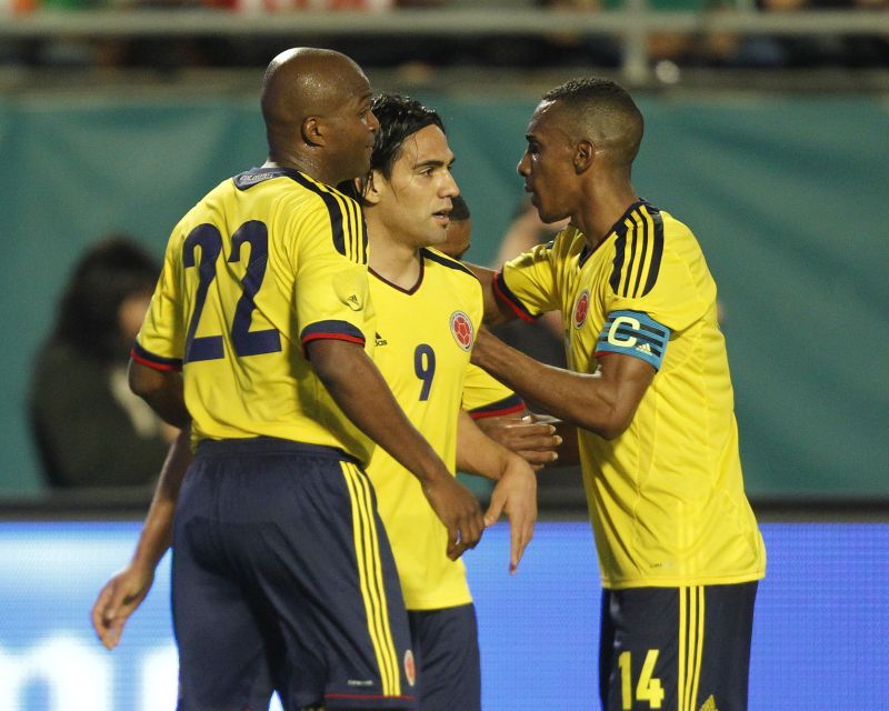 Colômbia contou com o atacante Falcao Garcia para vencer o México | AFP