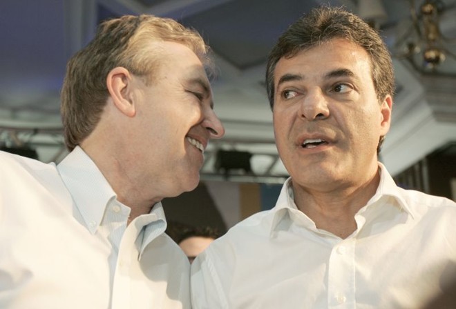 Ducci e Richa: prefeito e governador decidiram não fazer empréstimos para o metrô. |