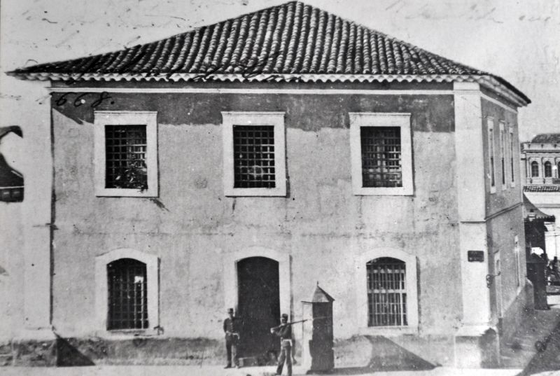 Antigo prédio da cadeia pública: sede da Câmara até 1900 | Arquivo/ Gazeta do Povo