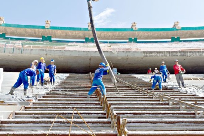 O Castelão, em Fortaleza, é o estádio mais avançado: 59,2% da ampla reforma já foi realizada | 