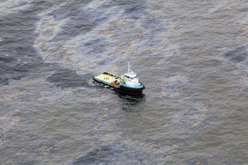 Primeiro vazamento de óleo da Chevron (foto) ocorreu em novembro de 2011 | Rogerio Santana/Reuters