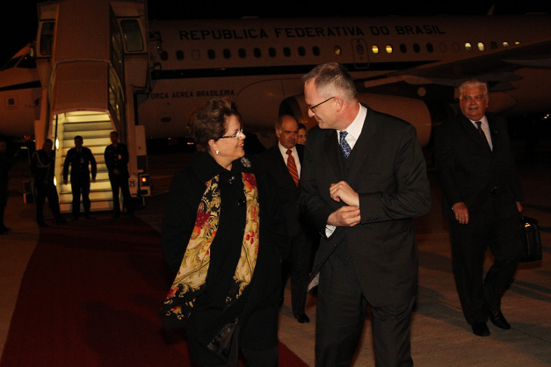 Dilma chegou no domingo (4) à Alemanha, onde fica até terça-feira (6) | Roberto Stuckert Filho/PR