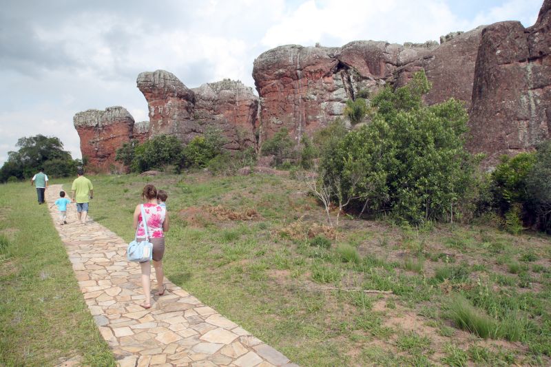 Vila Velha, nos Campos Gerais: regiões turísticas do Paraná estão em exposição no 18º Salão Paranaense de Turismo | Josué Teixeira/ Gazeta do Povo