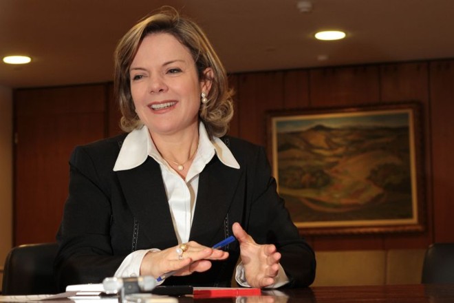 Gleisi Hoffmann, ministra da Casa Civil |