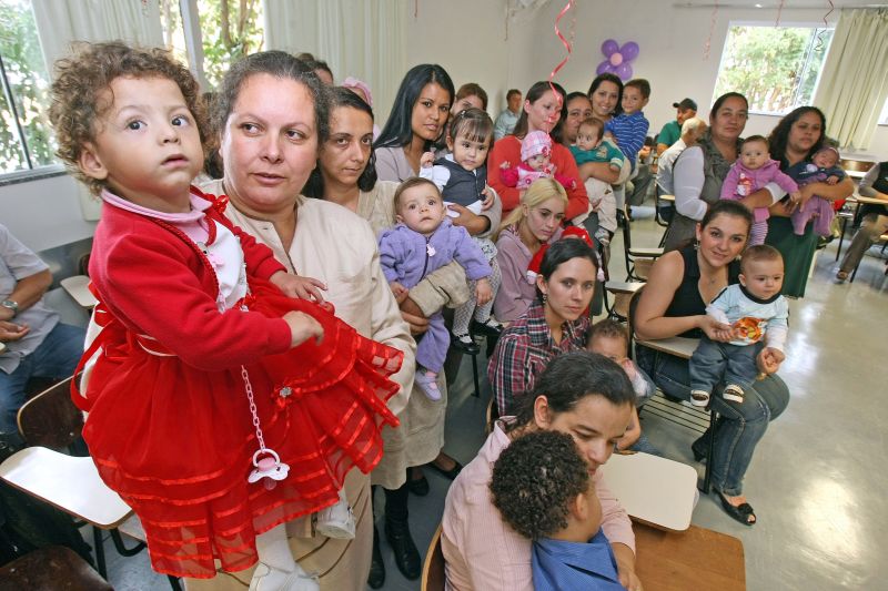 Acompanhadas dos filhos, 20 mães participaram do encontro: suporte emocional a famílias que vivem dramas semelhantes | Hugo Harada/ Gazeta do Povo