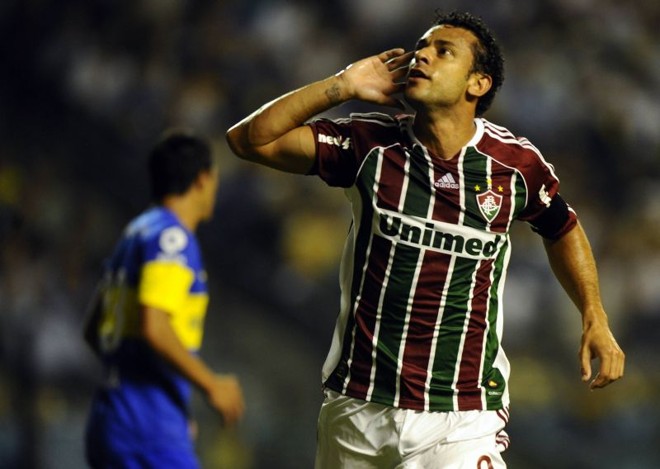 Fred provoca os argentinos, que ficaram em silêncio com os gols do Tricolor | 