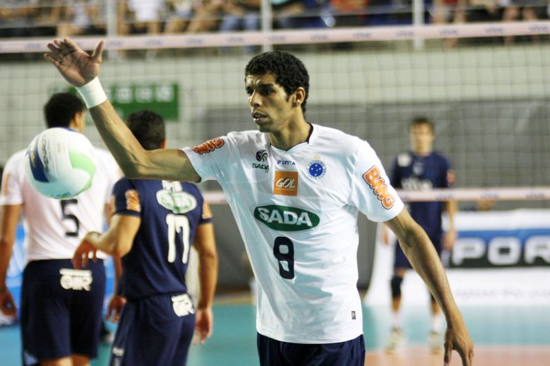 Wallace foi chamado de macaco por uma torcedora durante partida da Superliga | Alexandre Arruda / CBV